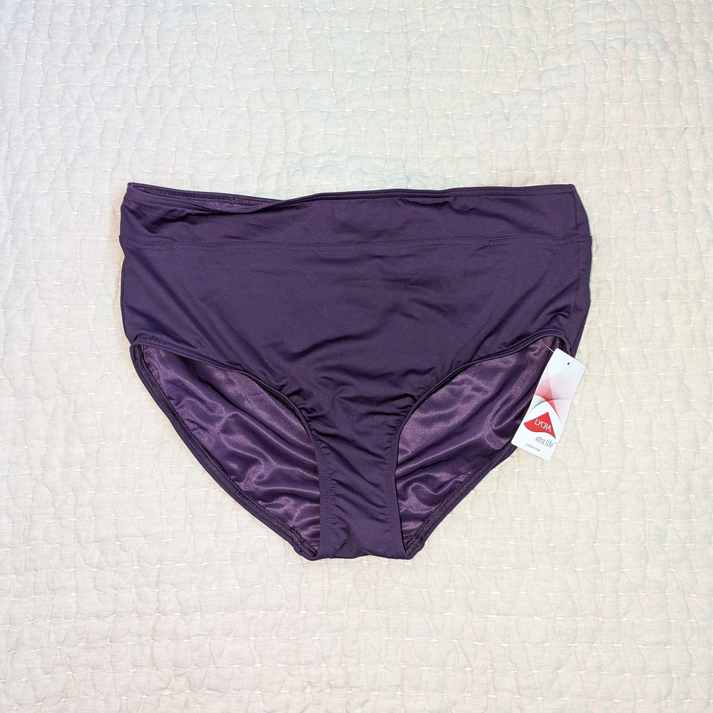 Lands' End Deep Purple Bikini Bottom